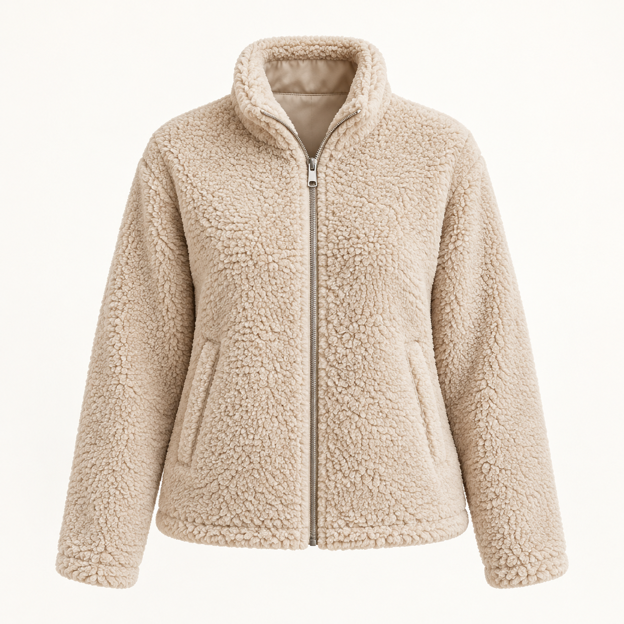 Oatmeal Oatmilk Everyday Jacket, front view